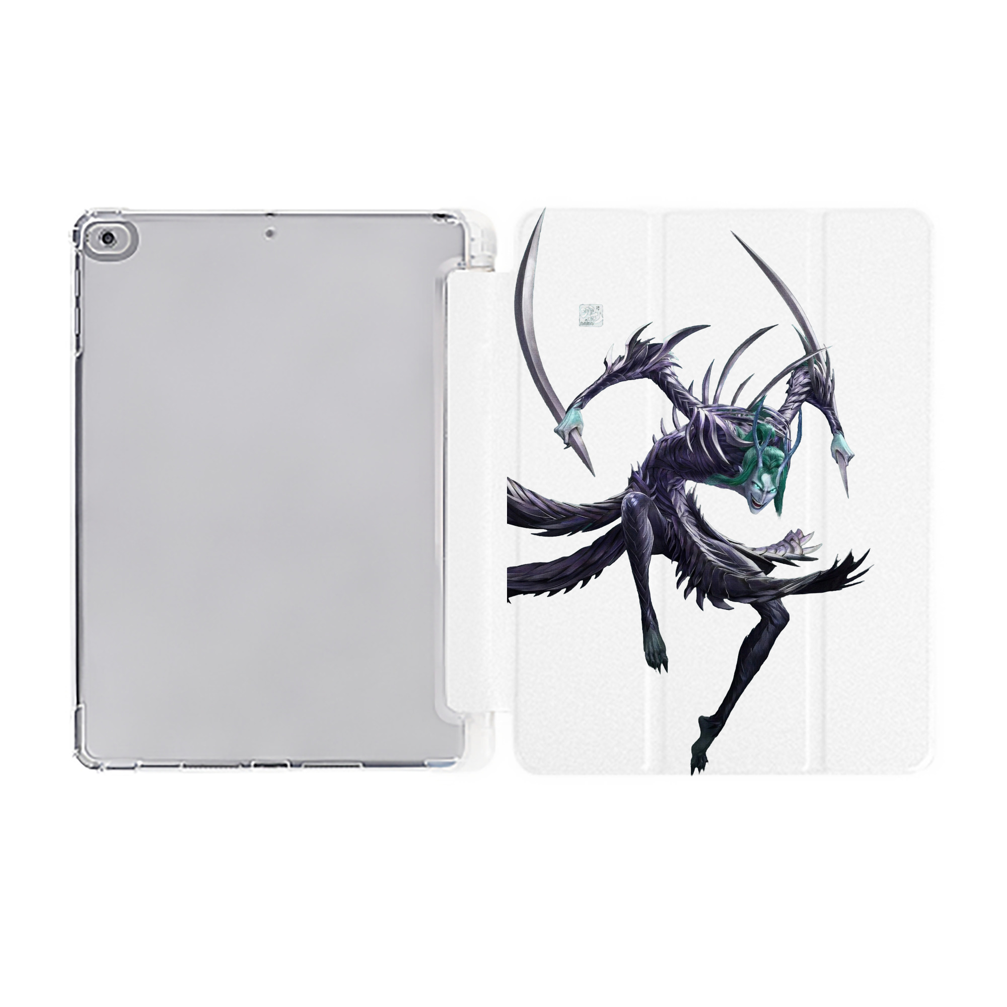 （画像用） Ne Zha 2 ナタ 魔童の大暴れ IPad ケース ペン収納付き 三つ折りスタンド PUレザー×シリコン 対応機種9.5/10.5/10.9インチ
